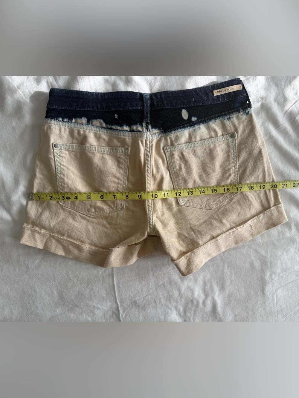 Anthropologie Pilcro Two-Tone Dip-Dye Mid-rise Jean Shorts - Picture 10 of 10